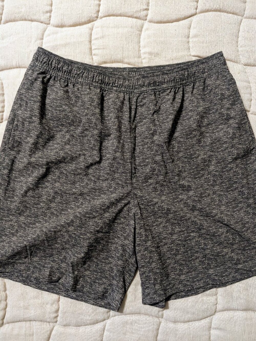 Chubbies Men's Large Gray Heather 5.5" Lined Athletic Shorts